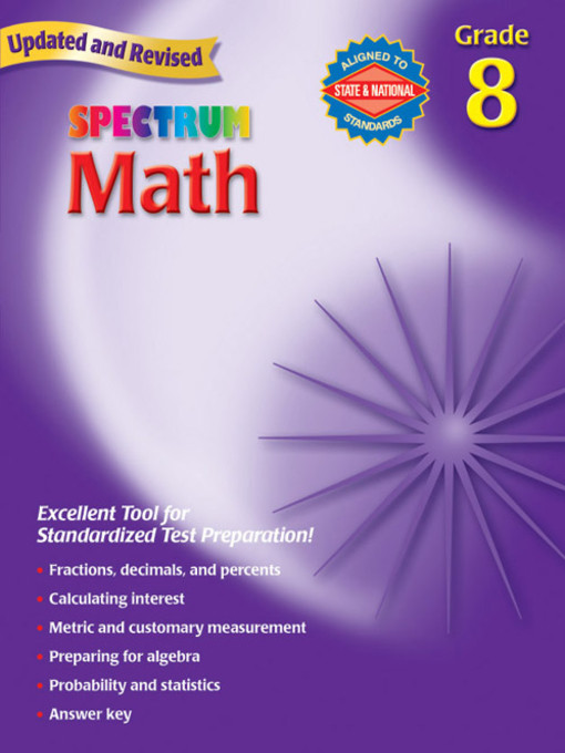 Title details for Spectrum Math, Grade 8 by Thomas Richards - Available